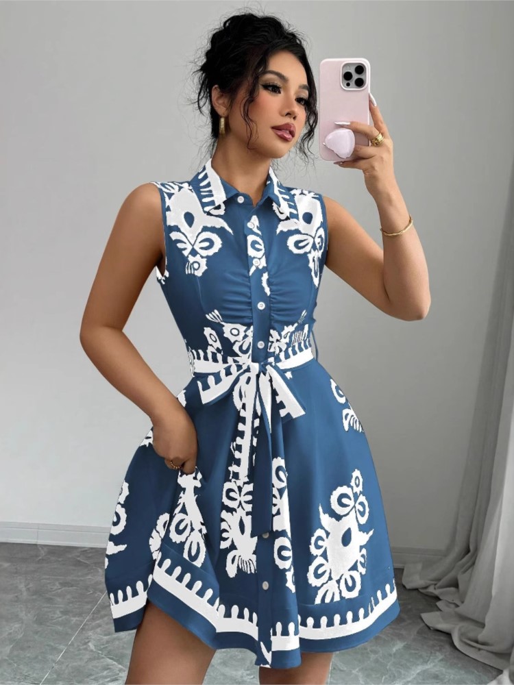 Summer New Fashion Casual Dres - огляд і ціна French Vintage Floral Midi Dress