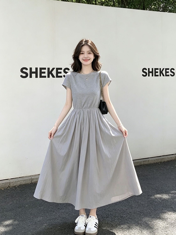 plus Size Women's Korean Style - огляд і ціна Korean Style A Line Shirt Dress