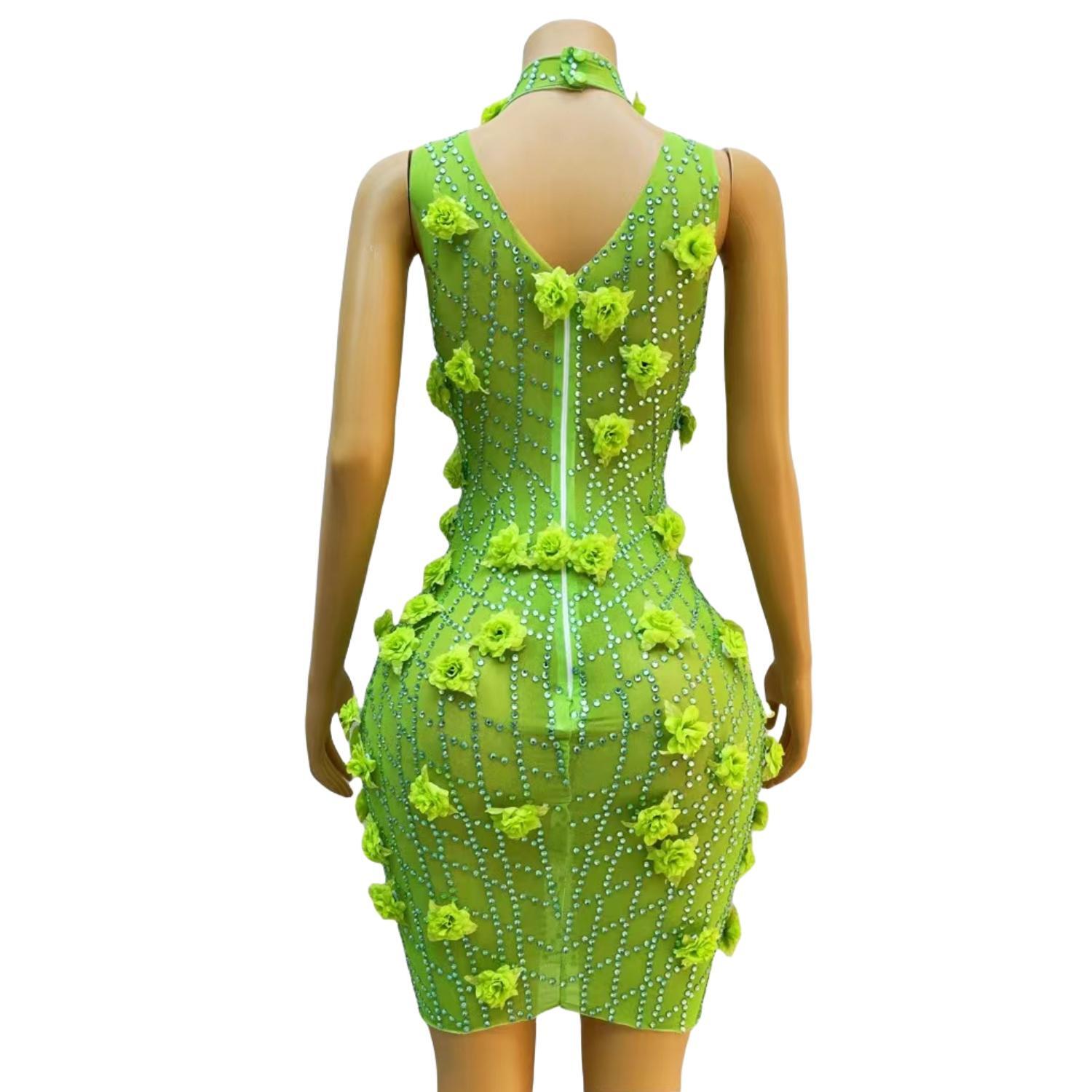 Chic Sparkly Crystals Rhinesto - огляд і ціна Sparkly Rhinestone Club Party Dress